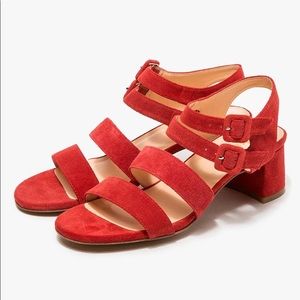 Marias USA Jardin heels in cherry